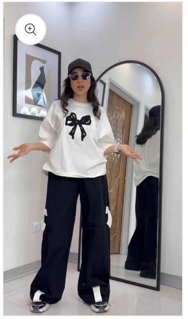 Drop Shoulder Tee Trouser Pant Co Ord Set
